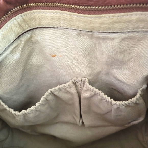 ELLIOTT LUCCA Brown Leather Hobo Bag with Metallic Details - Picture 10 of 15